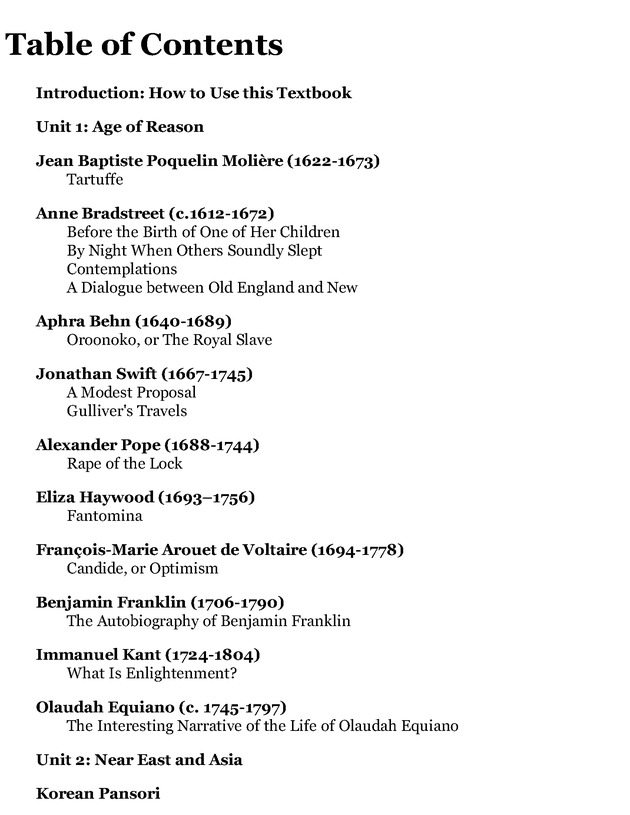 Compact Anthology of World Literature II: Volumes 4, 5, and 6 - Page vii